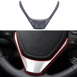 Barong for Toyota RAV4 Corolla 2014-2018 Steering Wheels Cover Trim Carbon Fiber Color