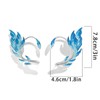 Punk Elf Ear Cuffs 2pcs Creative Painted Goldfish Tail Ear