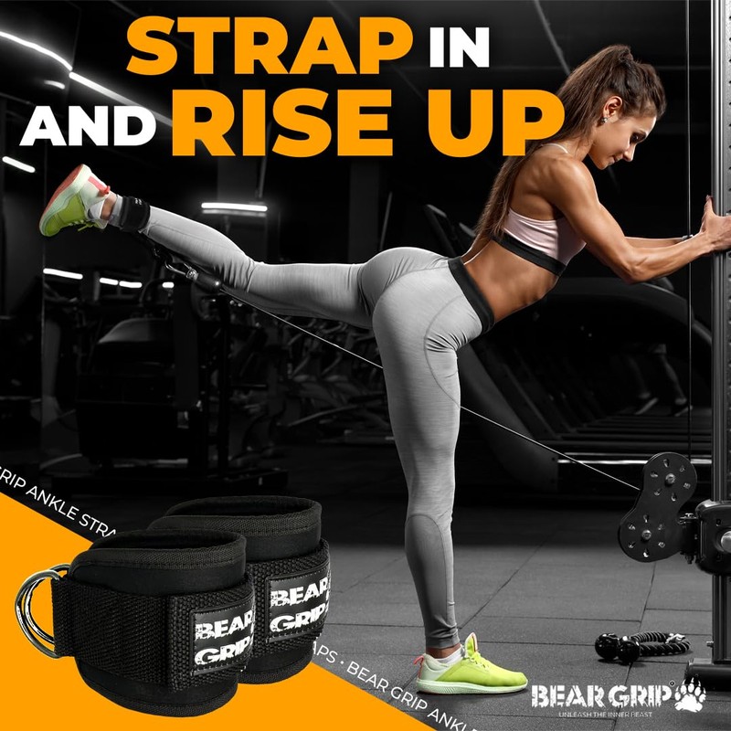BEAR GRIP - Ankle Straps for Cables with New Fleece
