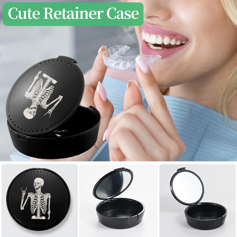 TIHYWR Retainer Case, Denture & Mouth Guard Orthodontic Aligner Case