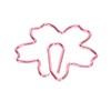 100pcs Sakura Shape Paper Clips Increased Slip Resistance Plating Process