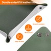 sourcing map 2pcs PU Leather Valet Tray Unisex Folding Small