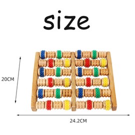 YouXiaor Fußmassagegerät,Fussmassageroller Holz mit Igelball Fußmassage,Fußroller Holzroller Fersensporn Massagegerät zur Stressreduzierung Entspannung Fersensporn Fußmassage für Zuhause&Büro