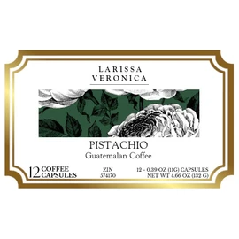 Pistachio Guatemalan Coffee (Single Serve K-Cup Pods) (Gourmet, Naturally Flavored, Whole Coffee Beans) (12 pods, ZIN: 574170) - 2 Pack