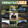 Small Black Tarps 4x4 Feet (2 Pack), UV Resistant, 8