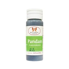 Pandan Extract for Baking, 0.8 fl oz (25 ml) by Butterfly Pandan Flavoring | Paste for Cakes, Waffles, Buko Desserts & Drinks
