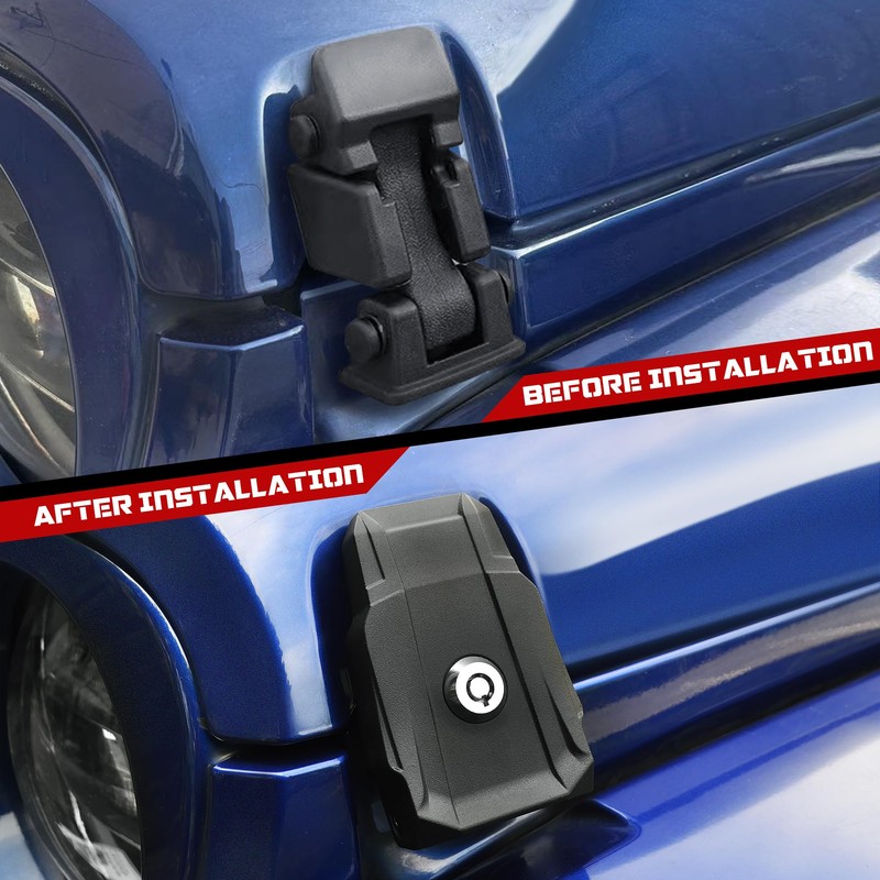 Seven Sparta Hood Latches with Lock Aluminum Locking Hood Catch