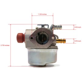 The ROP Shop | Carburetor for Tecumseh Go Kart 5 5.5 6 6.5HP OHV HOR Engine Carb WIS