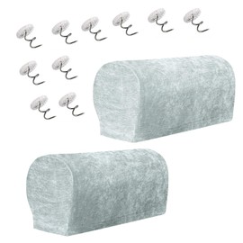 Niuoppy Sofa Armrest Covers Set of 2, Arm Rest Covers for Sofa, Arm Covers Protectors for Sofa And Chair, Sofa Arm Protector Cover for Sofa Couch Recliner, with 10 Twist Nails（Size 1）