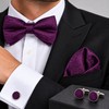 Men's Paisley Suspenders and Bow Tie Set for Formal Wear