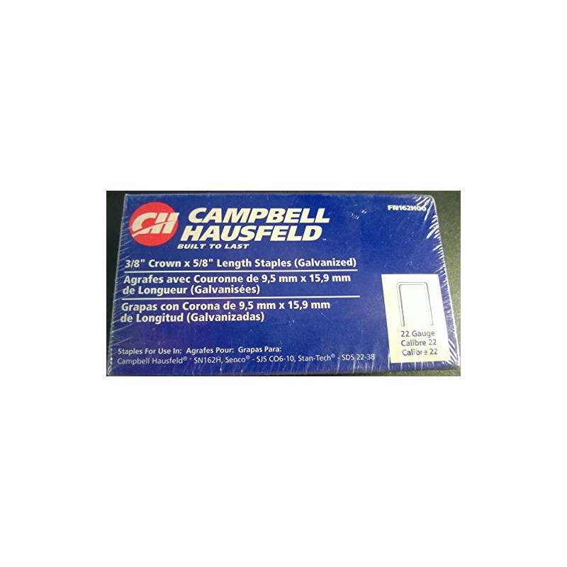 Campbell Hausfeld 3/8'' Crown X 5/8" Length 22 Gauge #FN162H00
