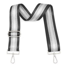 Bag Strap, 5 cm Shoulder Strap for Bags, Multicoloured, Adjustable, Wide Shoulder Strap for Bags for Men and Women, 80-140 cm Adjustable Replacement Bag Strap (Dark Grey)