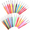 33Pcs Crochet Hook Set Aluminum Crochet Needle TPR Soft Handle