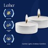 Lerner Tealight Candles, 50 Count | 6 Hour Long-Burning White
