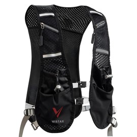 VISTAX Hydration Running vest Backpack for Men & Women - Lightweight 5L Running backpack, Breathable, Adjustable, Reflective Running hydration vest, for Cycling, Race, Hiking.