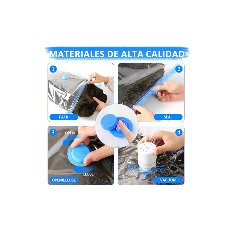 Bolsas de Almacenamiento de Vacío, 12PCS Bolsas de Vacio para