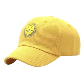 One Limitation CP861 Lion Motif Cap, Cotton, Embroidery, Cute, Kids, Boys, yellow