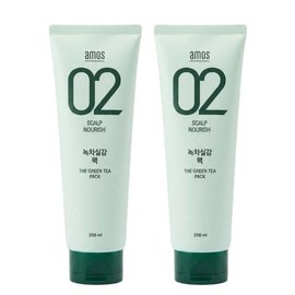 (Seller Hub) Amos Professional Green Tea Realistic Scalp Hair Pack 250ml (S50588473) Amos Professional Green Tea Realistic Scalp Hair Pack 250ml 2pcs / (셀러허브)아모스프로페셔널 녹차실감 두피 모발 팩 250ml 2개 (S50588473) 아모스프로페셔널 녹차실감 두피 모발 팩 250ml 2개