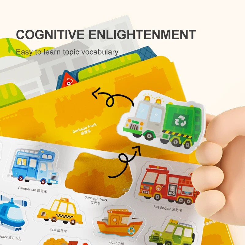 MIDEER Reusable Jelly Sticker Set Educational Toy for ChildrenColor: Incredible