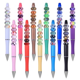 130 Pieces Large Hole Fairy Wand Garden Beads, Assorted European Craft Beads Mixed Color Lampwork Spacer Beads,European Large Hole Beads for DIY Jewelry Making Supplies (Inner Flower Multicolor Color)