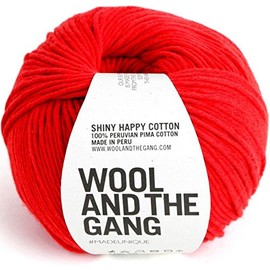 Wool and the Gang Shiny Happy Cotton 50 Lippenstift rot