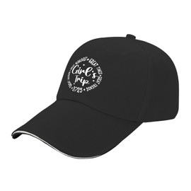 Girl‘s Trip 2025 hat USA Cowboy hat AllBlack Custom hat Gifts for Women Hiking Cap