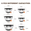 Inmorven Mixing Bowls With Lids Set, Airtight Lids, 6 piece