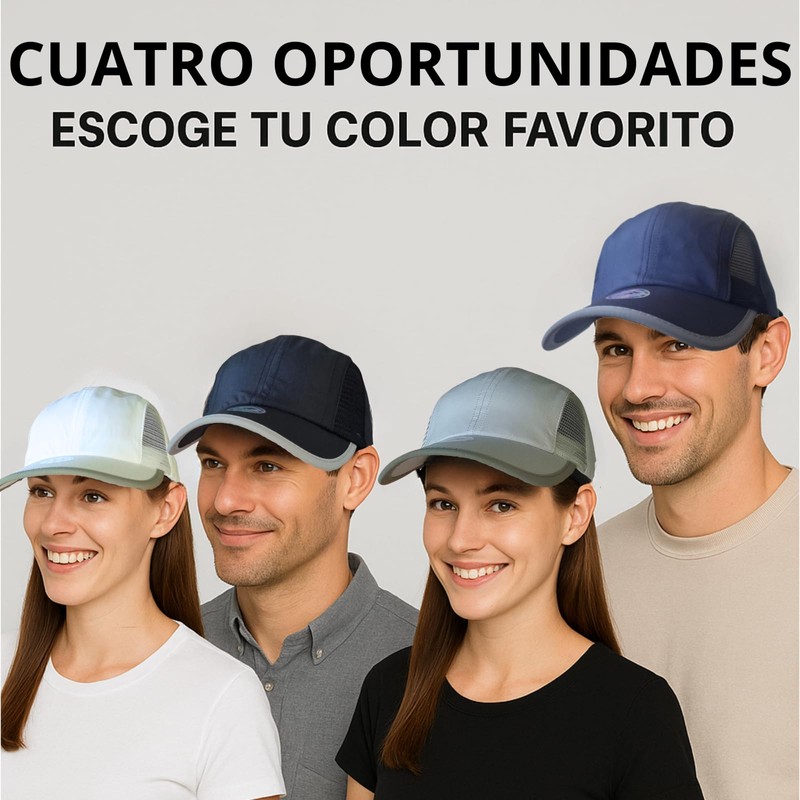 Genérico Gorra para Hombre Mujer – Transpirable con Malla -