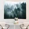 YISURE XXL Tapestry 300 cm Forest Green Misty Wall Towel