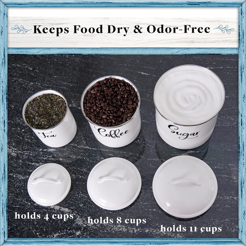 Home Acre Designs Food Storage Containers Set with Lids, Farmhouse