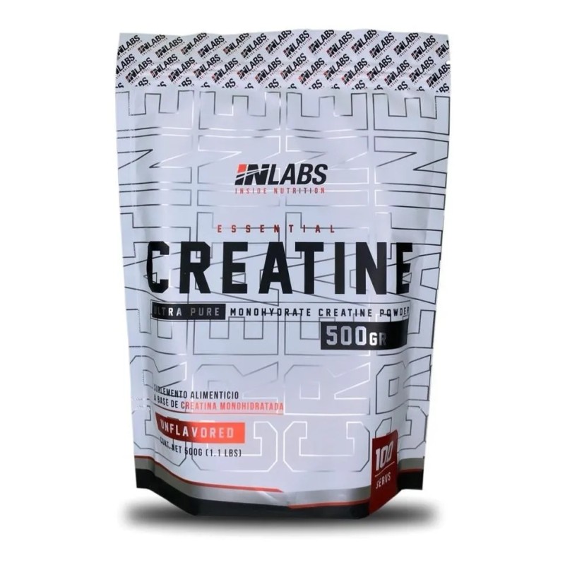 Inlabs Creatina Monohidratada Micronizada 100 Serv 500 Gr Sabor Sin