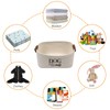 Geyecete Square Dog toy basket storage Cotton Rope Storage Basket