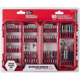 Millwavkee Screwdriver bit set, Drill bit set,for Milwaukee 48-32-4094 SHOCKWAVE Impact Duty Driver Bit Set - 80 PC