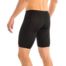 Dolfin Winner's Men's Athletic Swimsuit - Training Jammer Shorts for Racing and Competitions (Black, S)