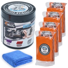 Auto Car Clay Bar, Reinigungsmasse mit Handtuch, Beseitigung Industriestaub Flugrost und Insektenresten für Autos Motorräder Caravans Autowäsche Wachse