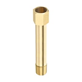 M METERXITY Extension Connector Pipe Fitting Brass Hex Coupling Conversion Adapter Industrial Use G3/8 Female to G3/8 Male Thread 100mm Golden
