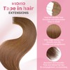 MioYio Invisible Tape in Hair Extensions Human hair 100% Remy