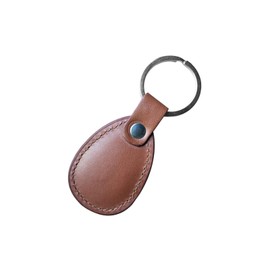 hecere hecere Genuine Leather RFID Key Fob Tag Proximity ID T5577 Programmable Rewritable for Access Control 1pcs/lot (Brown ID Keychain, Oval)
