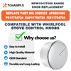 WPW10437088 W10437088 Gas Stove Knobs Replacement for Whirlpool Gas Ranges