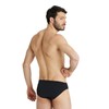 ARENA Men's Standard Performance Solid Team Swim Briefs, Black/White