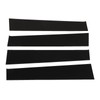 4pcs Black Pillar Posts Door Trim B Pillar Posts Door