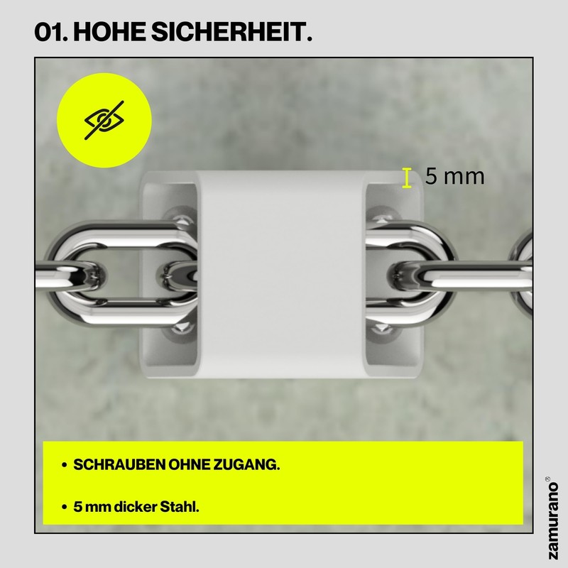 ZAMURANO. Ground anchor bicycle, wall anchor, bicycle lock, motorcycle anti-theft