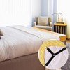 Bojueshaw 4pcs Bed Sheet Clips,Adjustable Bed Sheet Holder Strap,3 Way