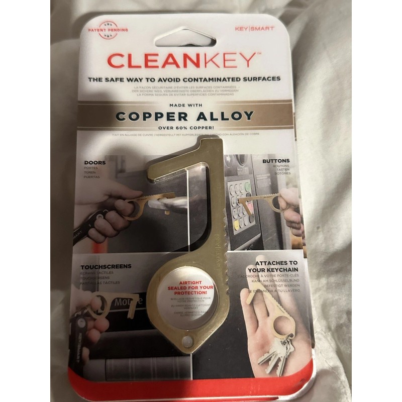 Key Smart CleanKey Copper Alloy. For Germaphobic People. Reduce Touching