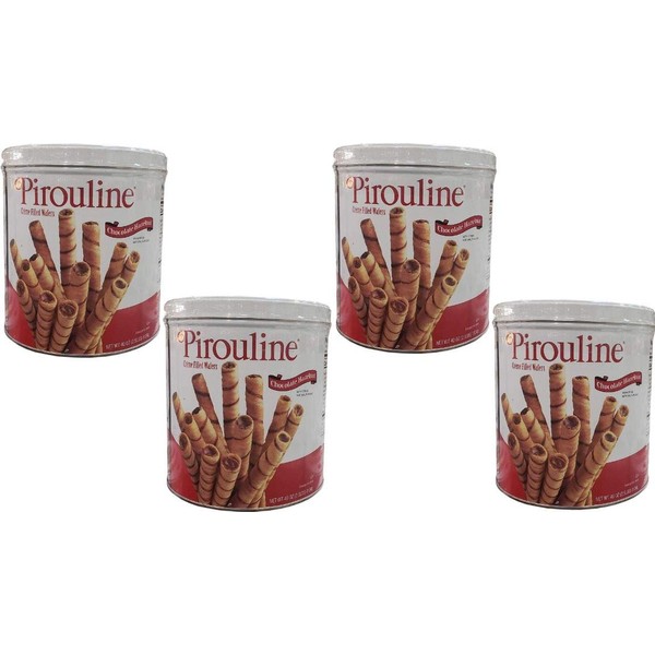 Pirouline Crème Filled Wafers Chocolate Hazelnut, 40 oz (40 Ounce (Pack of 4))