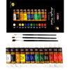 KOLOR KINGDOM Acrylic Paint Set 12 Canvas Paints Colour Kit