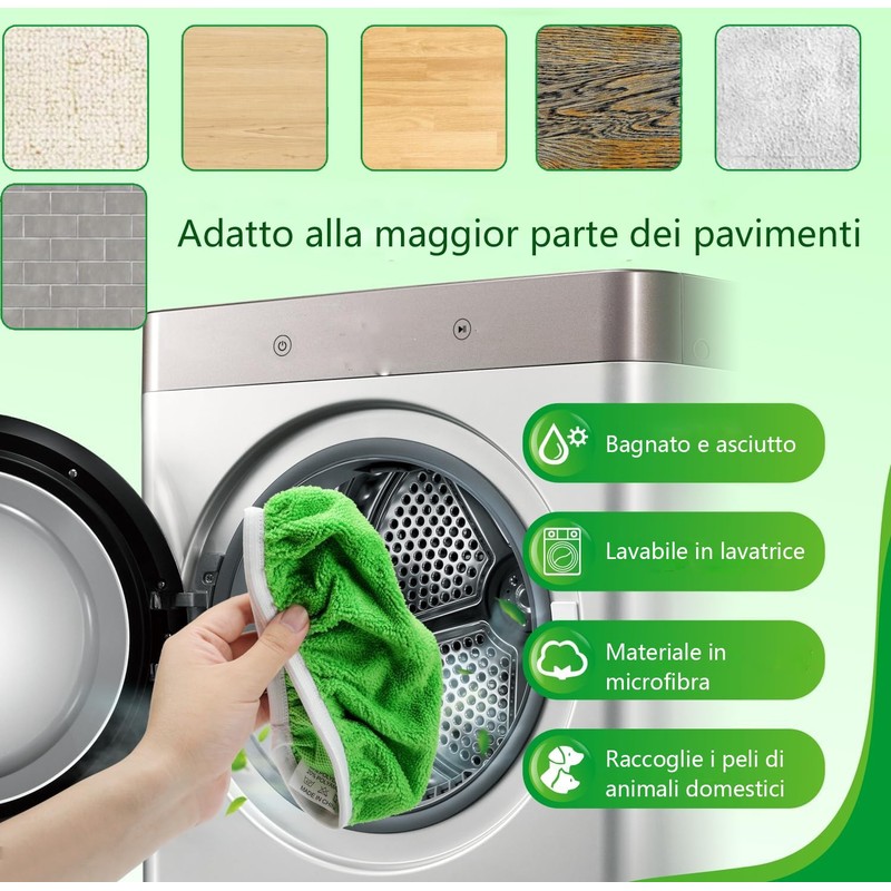 KOMUNJ Pack of 2 Reusable Washable Microfibre Cloths for Dry