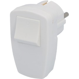 UNITEC Schuko Plug PVC with Off Switch White