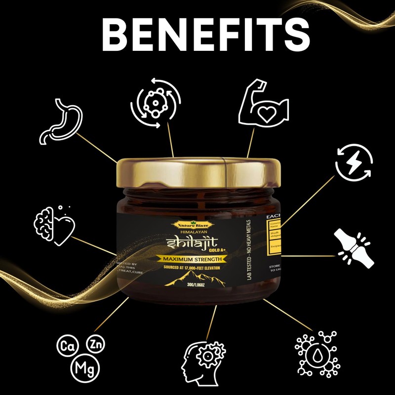 Nature Blaze Himalayan Shilajit Resin (30 Gm / 1.0 Oz)