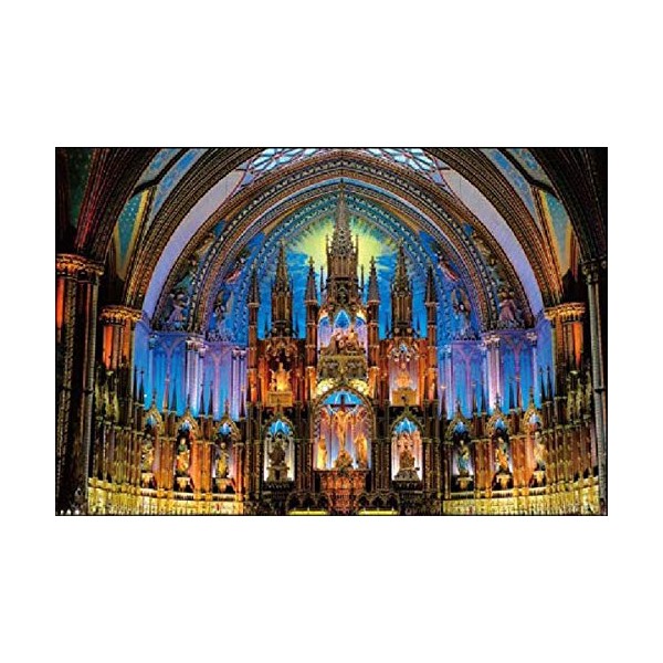 1000 Piece Jigsaw Puzzle of Glittering Cathedral (Montreal Notre Dame